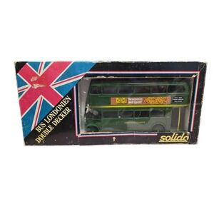 Solido Large Brymay Matches Double Decker Green Bus 1:50 Scale #4402
